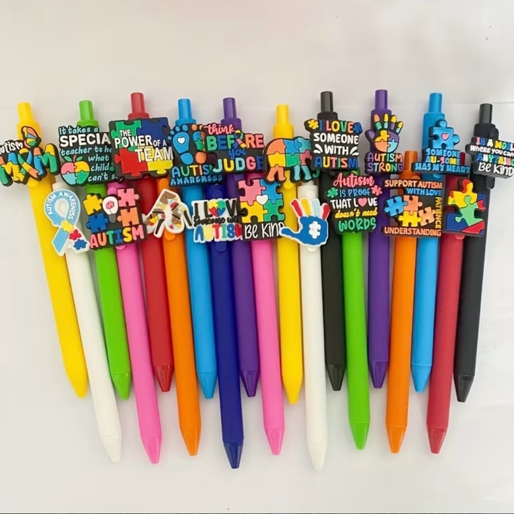 Colorful Autism Awareness Pens purchase is for one 🧩